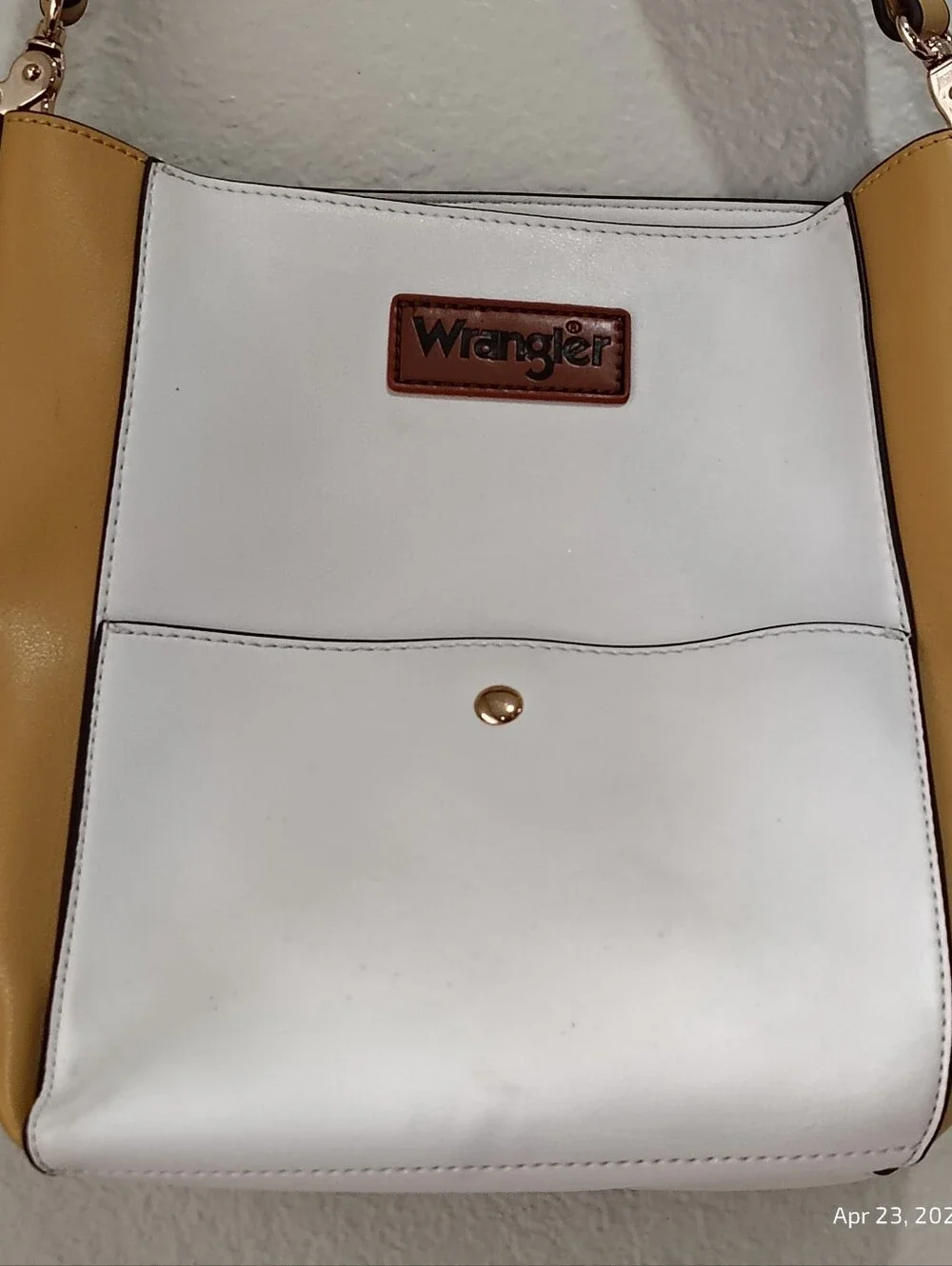 Wrangler Yellow And White Purse Western Cowgirl Chic Rodeo